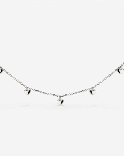 Lovely Heart Choker Argento