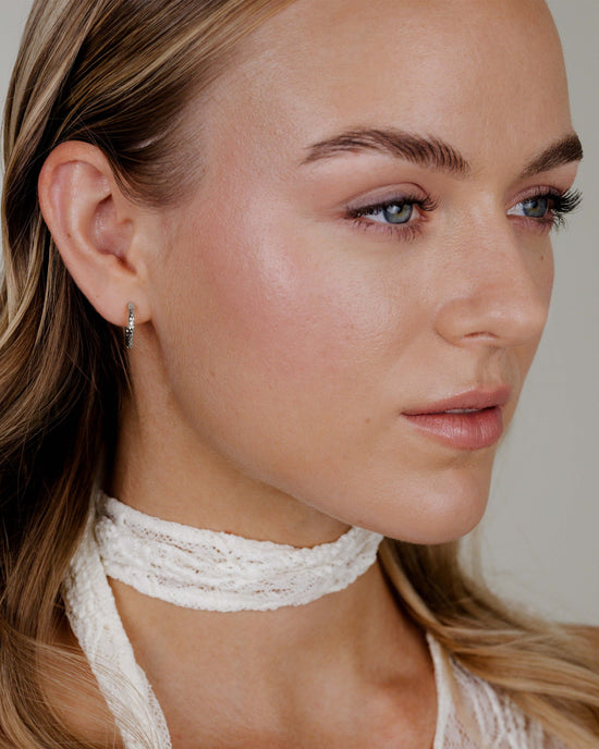 Prism Hoops Small Argento