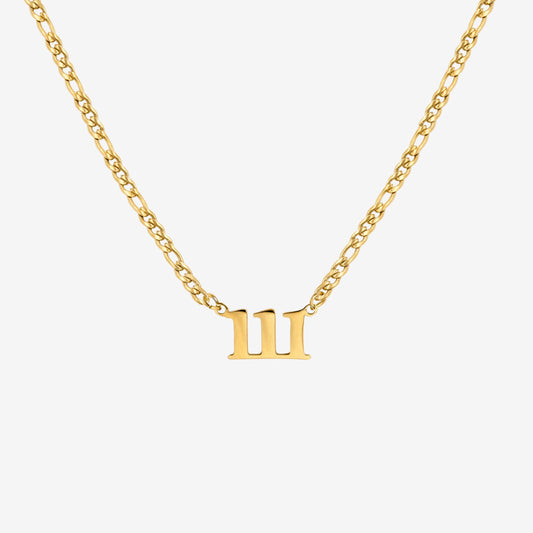 Angel Number Collana Oro 111