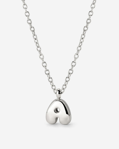 Bubble Letter Collana Argento