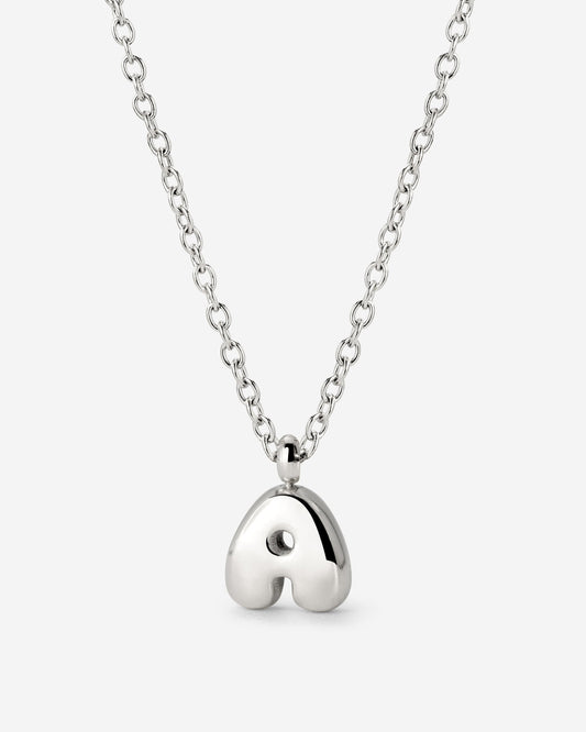 Bubble Letter Collana Argento