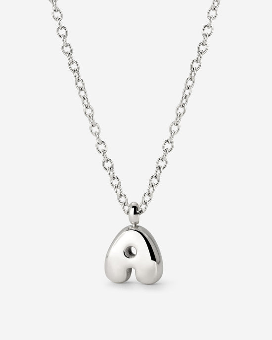 Bubble Letter Collana Argento
