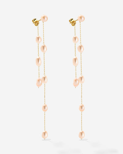 Blush Pearl Fall Orecchini Oro