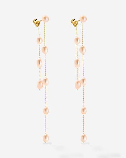 Blush Pearl Fall Orecchini Oro