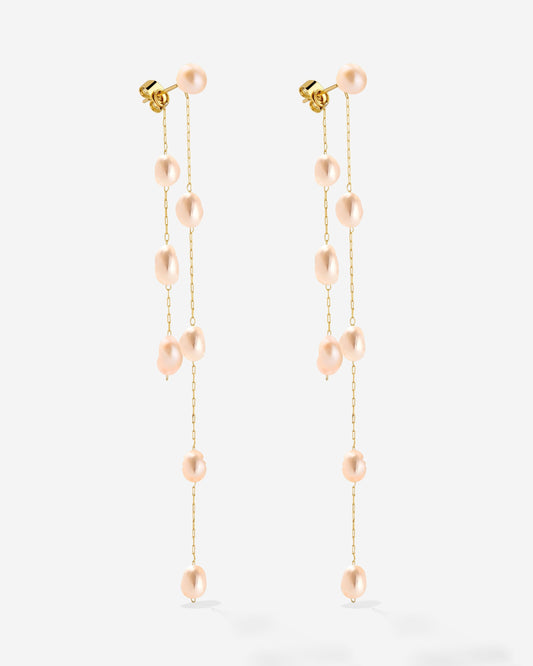 Blush Pearl Fall Orecchini Oro