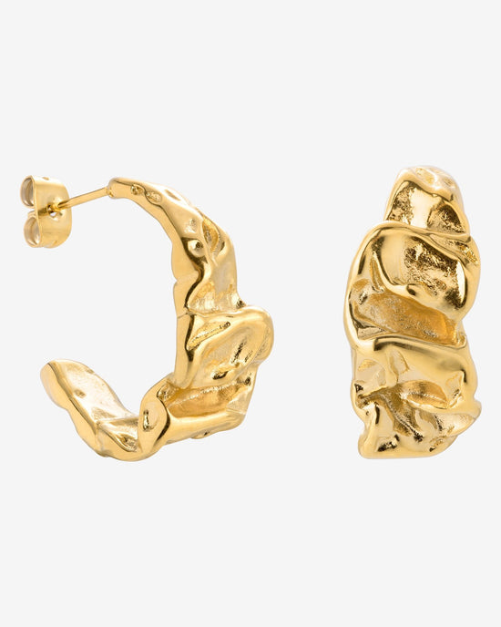 Crinkled Orecchini Oro