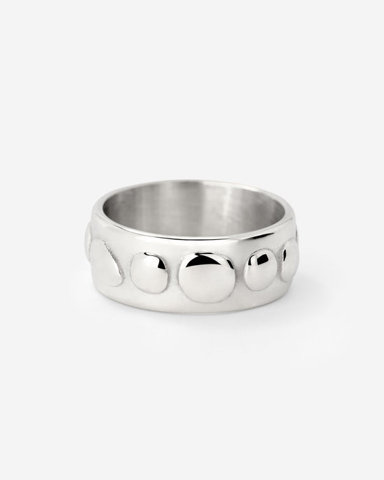 Boho Beads Anello Argento