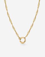 Singapore Chain Charm Collana Oro