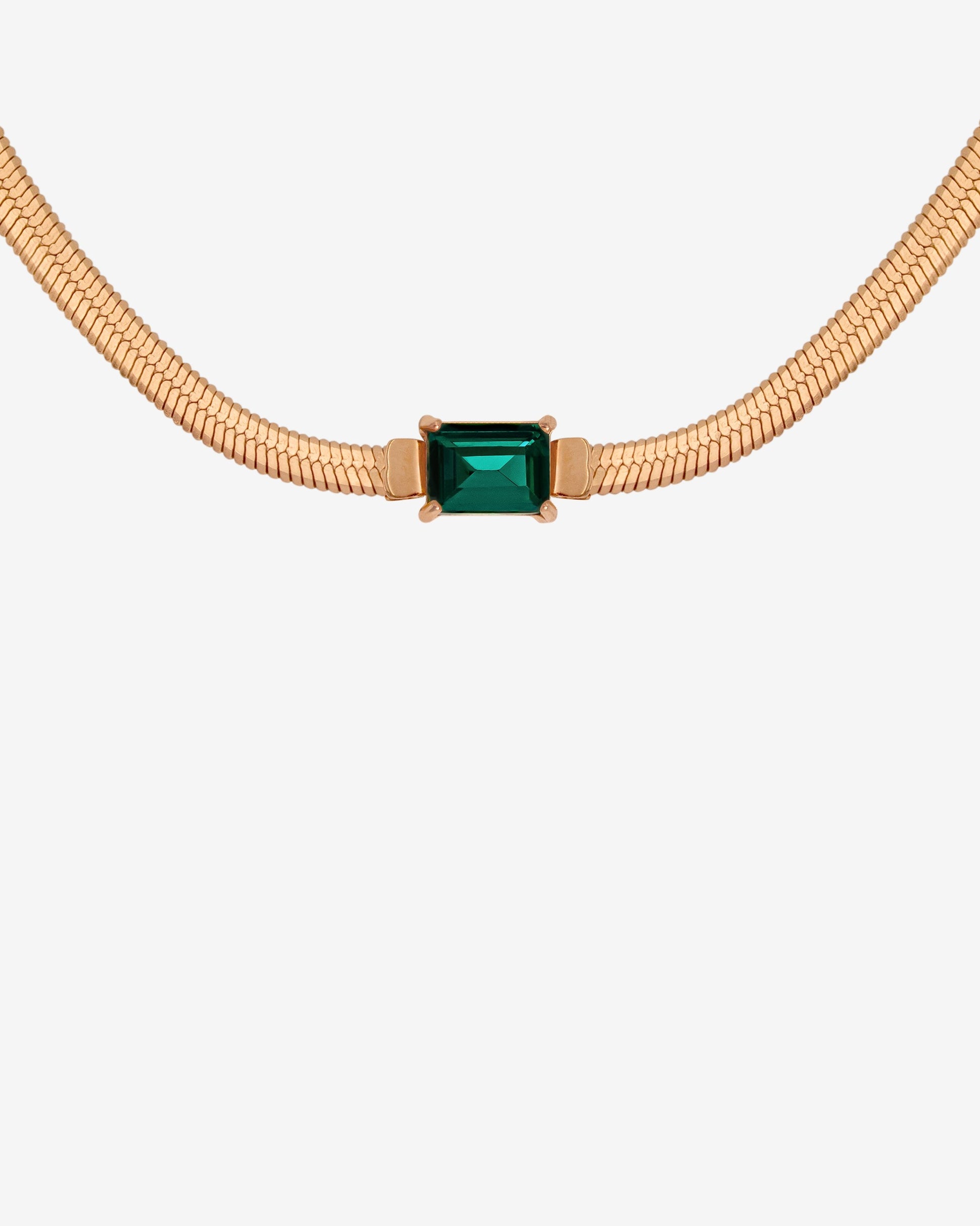 Radiant Emerald Collana Oro Rosa