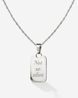 Not so silent Collana Argento