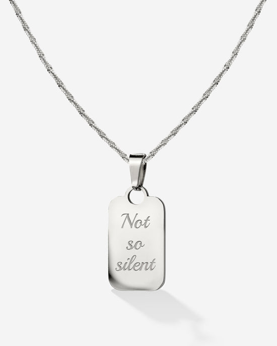 Not so silent Collana Argento