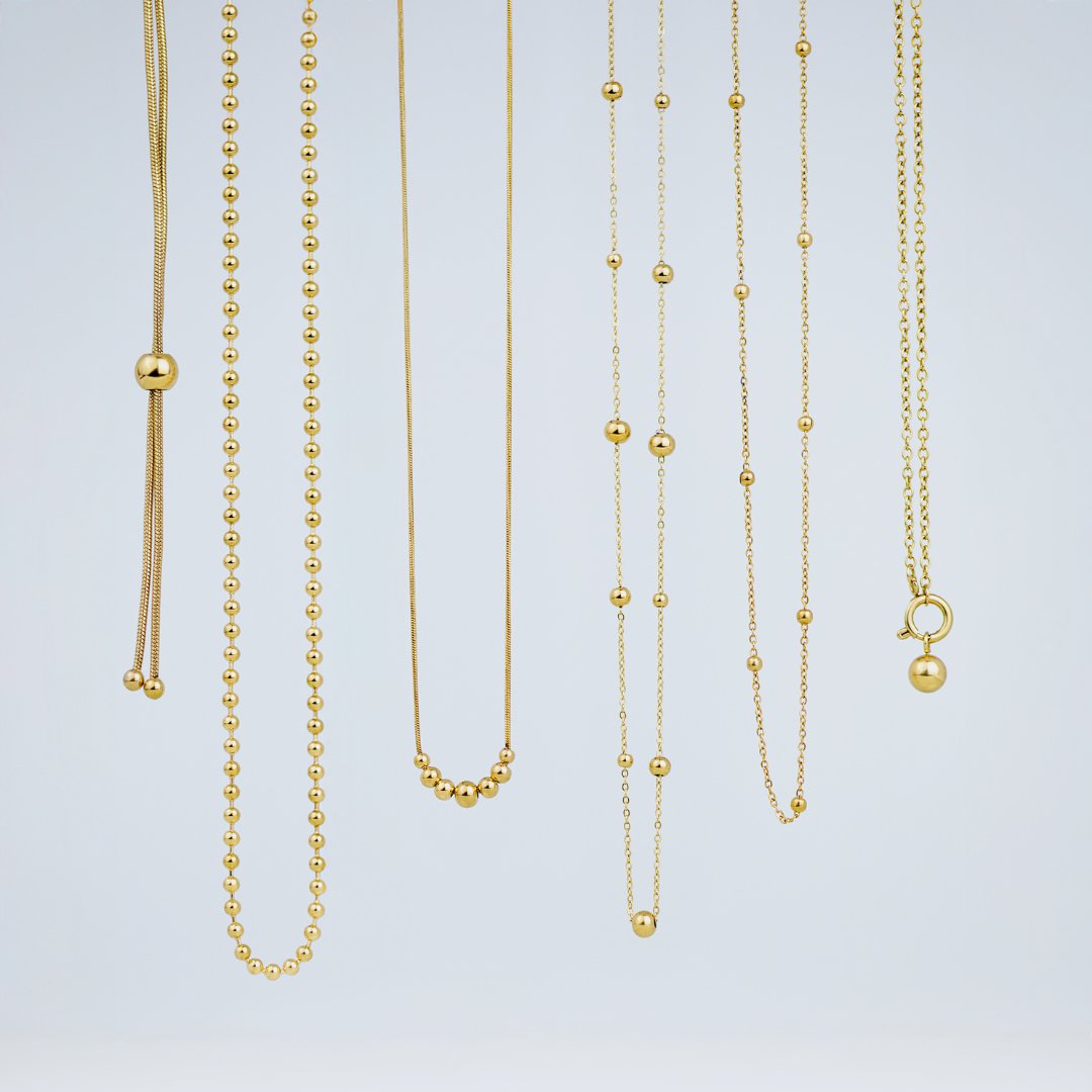 Infinite Beads Collana Oro Rosa