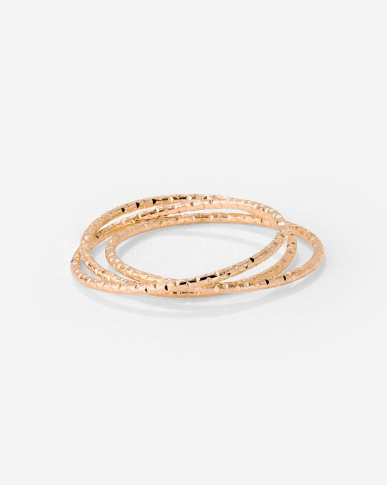 Prism Trio Anello Oro Rosa