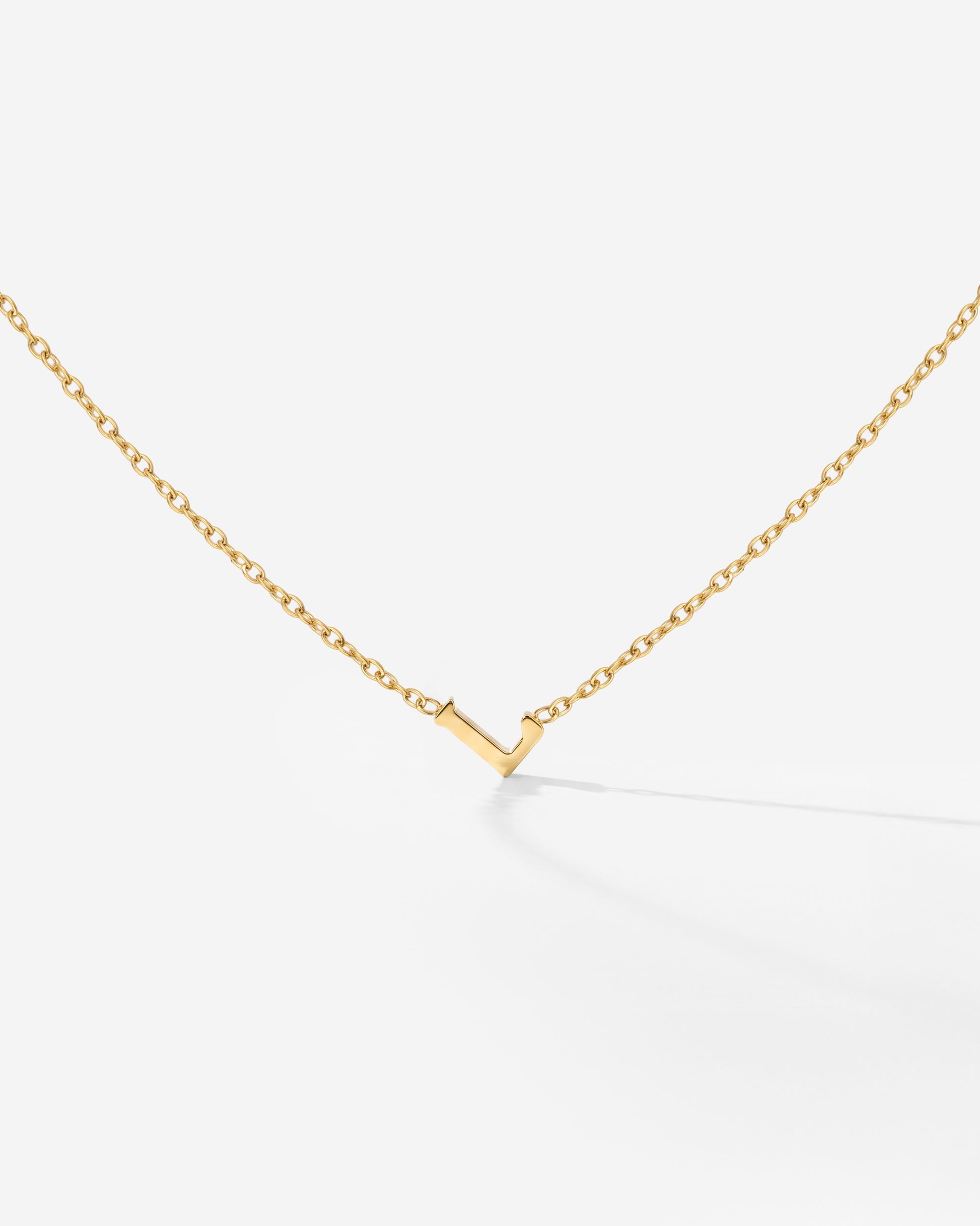 Tiny Letter Necklace
