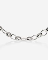 Chunky Twisted Links Collana Argento