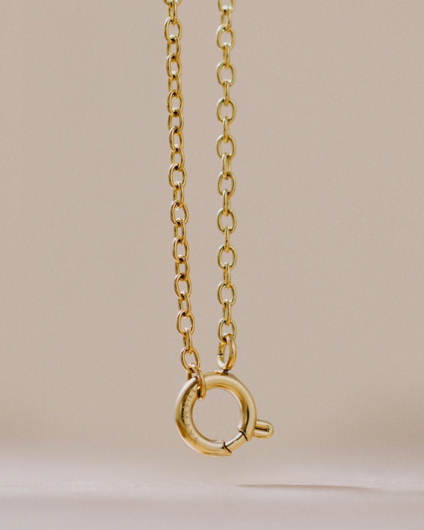 Classic Chain Charm Oro Rosa