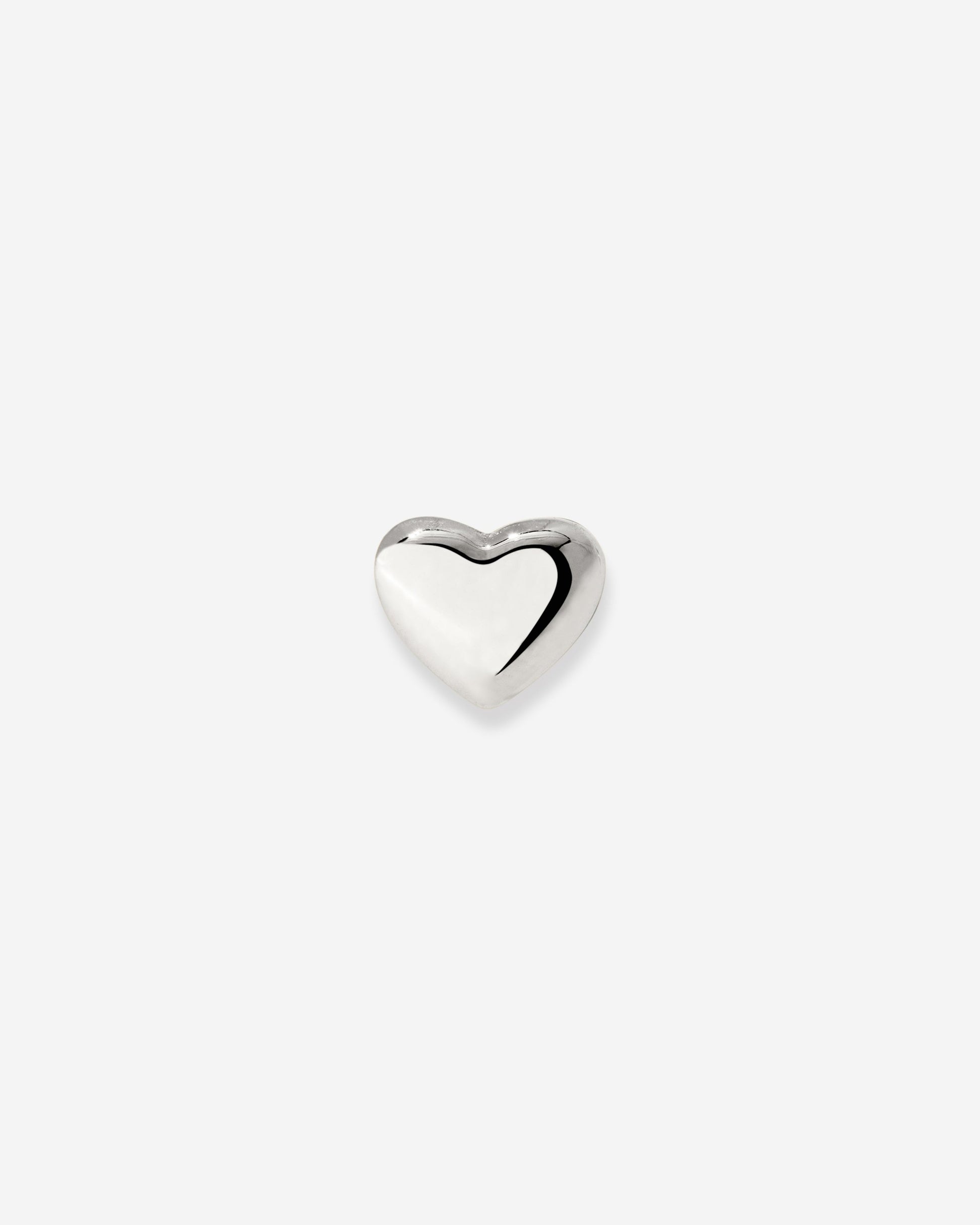 Lovely Heart Piercing a Bottone Argento