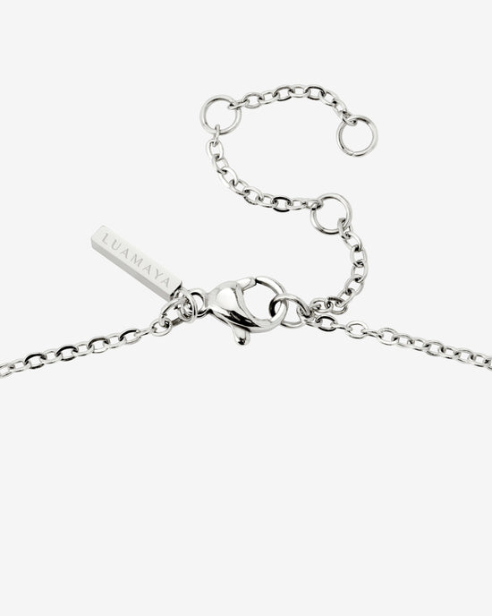 Flowery Pearls Choker Argento