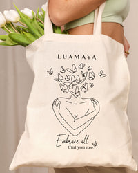 Borsa in juta Embrace all that you are