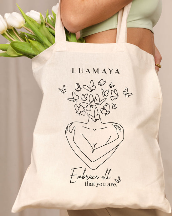 Borsa in juta Embrace all that you are