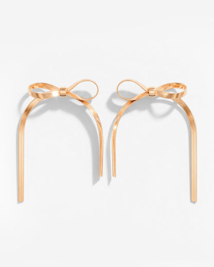Sweet Bow Orecchini Oro Rosa