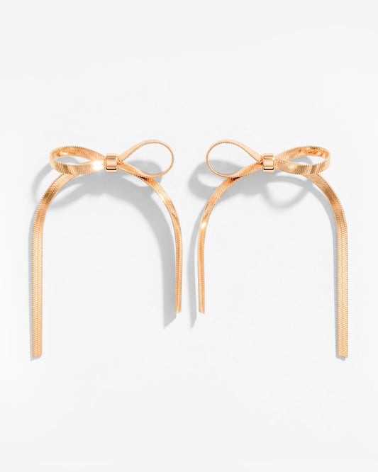 Sweet Bow Orecchini Oro Rosa
