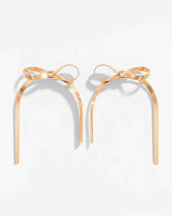Sweet Bow Orecchini Oro Rosa