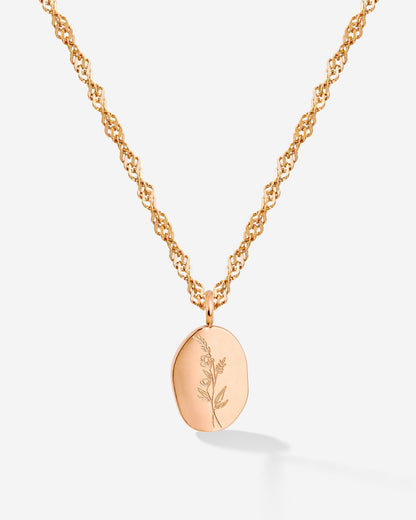 Bouquet Coin Collana Oro Rosa