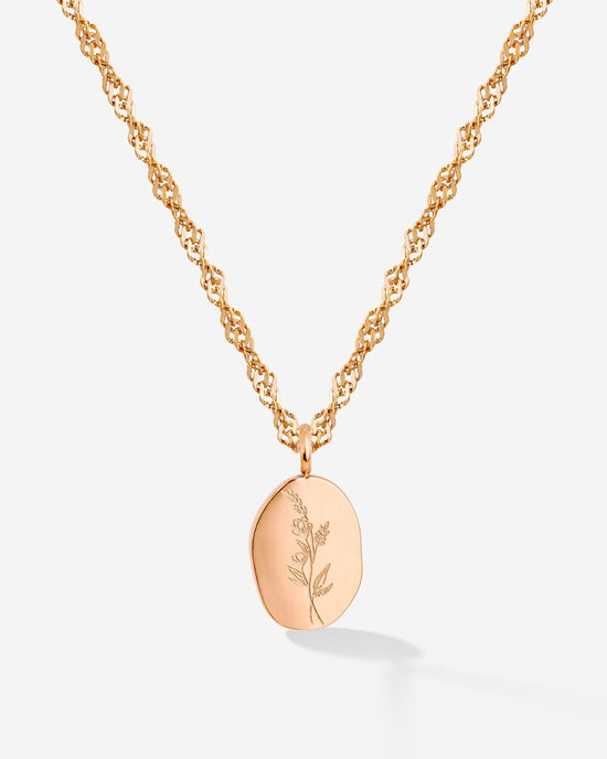 Bouquet Coin Collana Oro Rosa