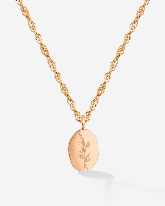 Bouquet Coin Collana Oro Rosa