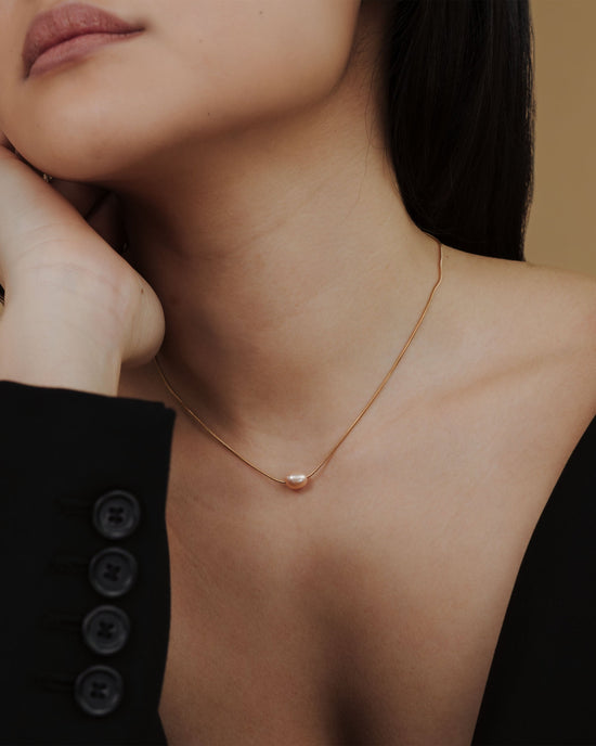 Blush Pearl Collana Oro Rosa