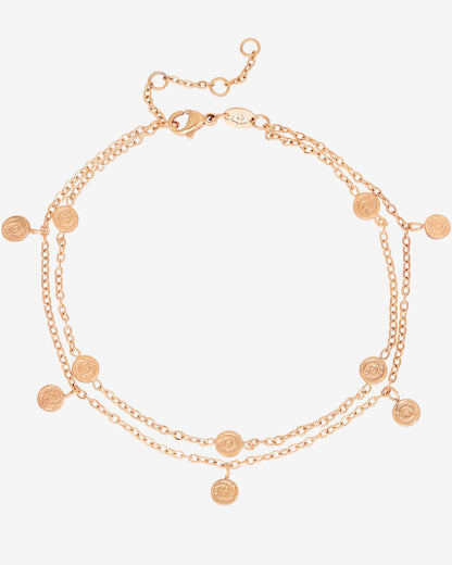 Swirl'n Double Cavigliera Oro Rosa