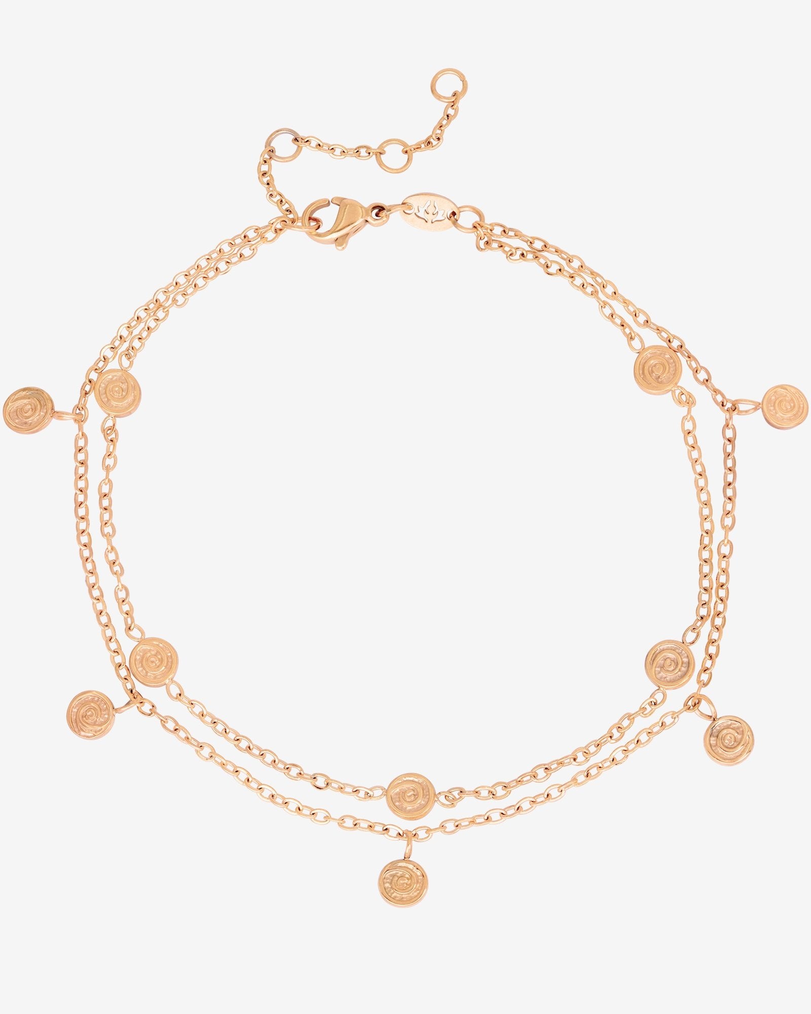Swirl'n Double Cavigliera Oro Rosa