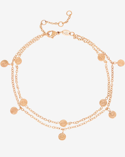Swirl'n Double Cavigliera Oro Rosa