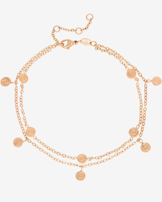 Swirl'n Double Cavigliera Oro Rosa