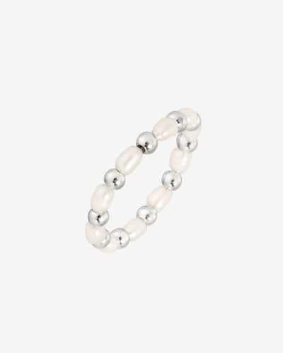 Pearl'n'Beads Anello Argento