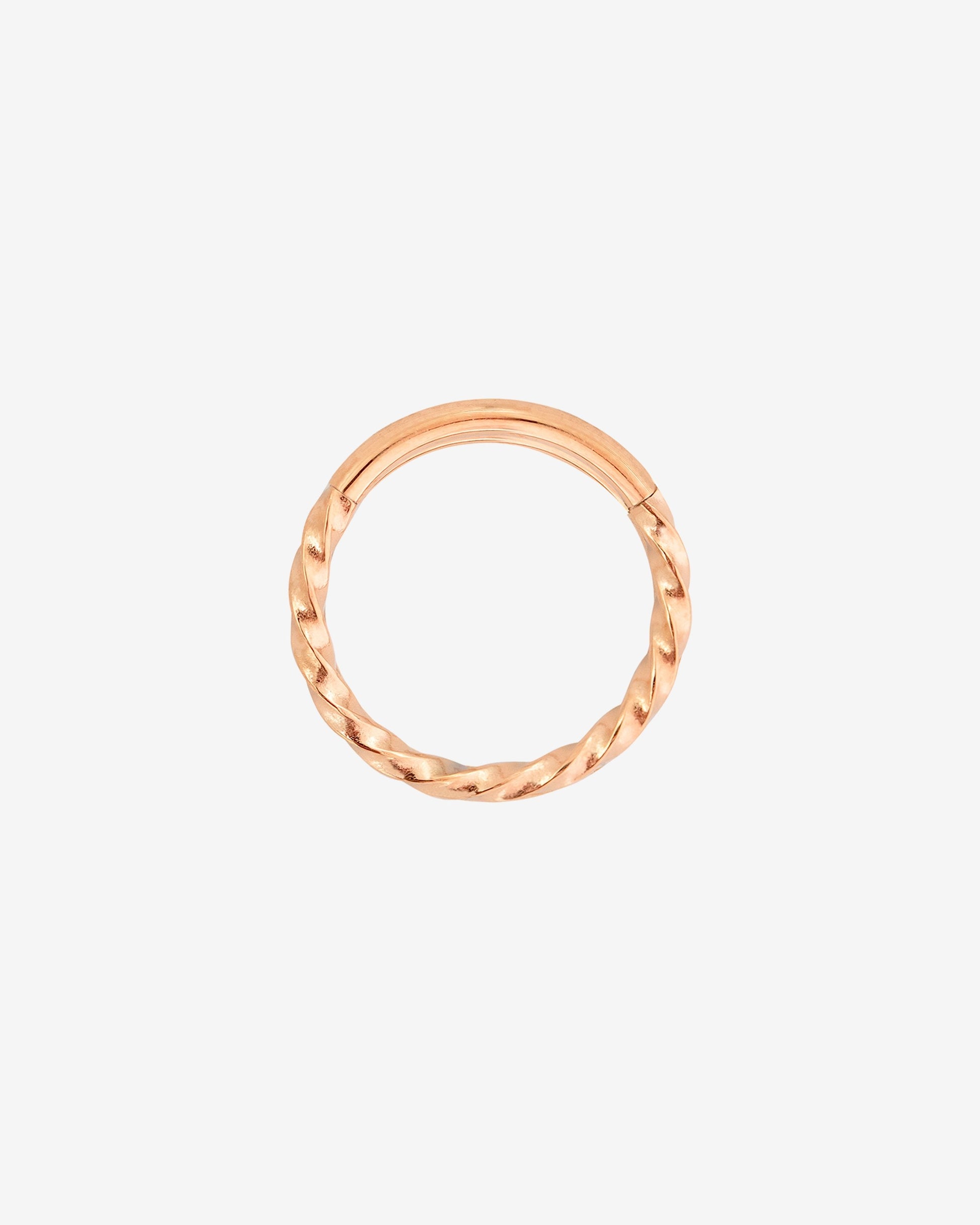 Twisted Click Piercing Oro Rosa