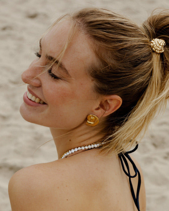 Shell Hair Tie Black