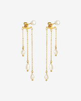Annas Sparkle Pearl Studs Oro