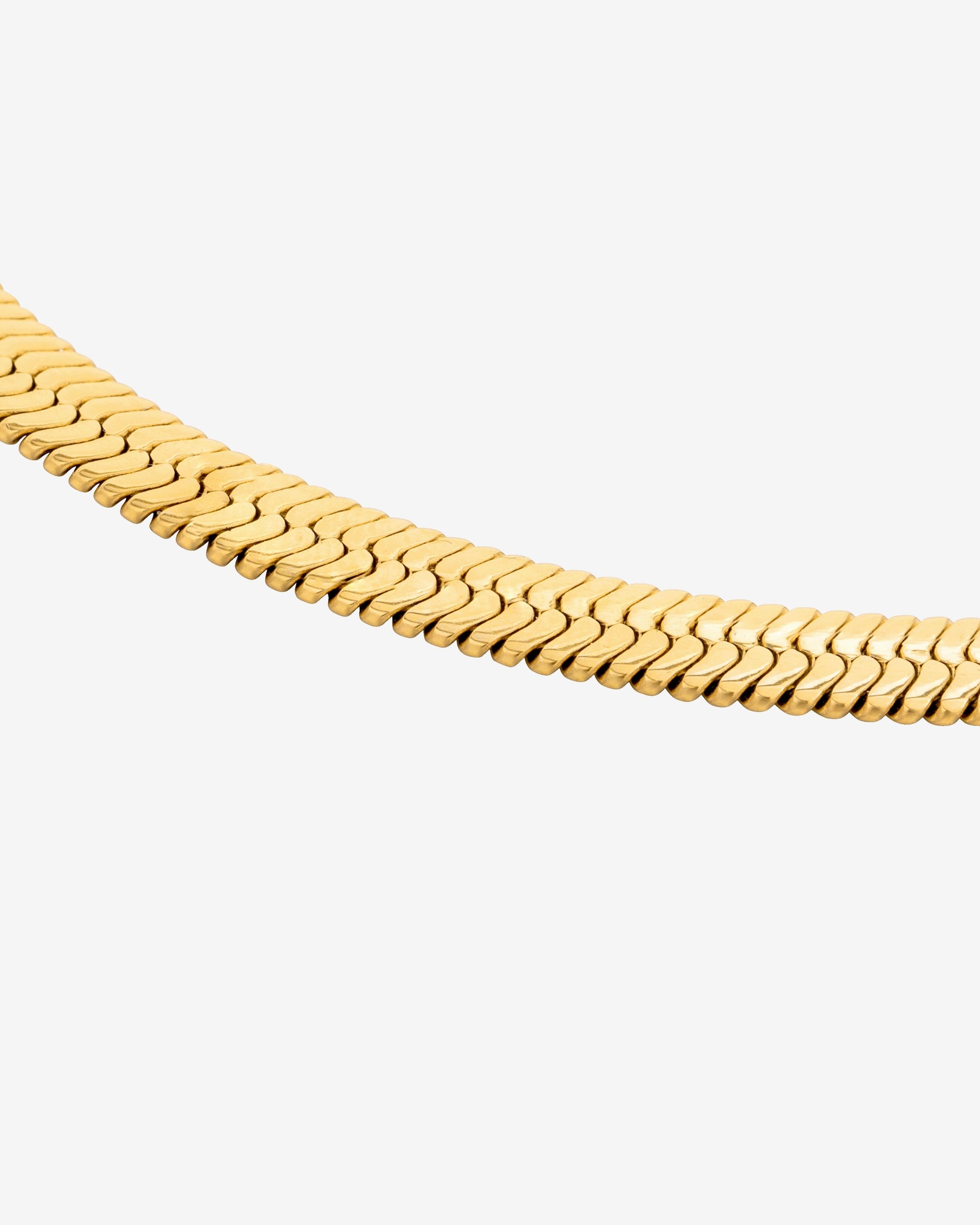 Bold Herringbone Collana Oro