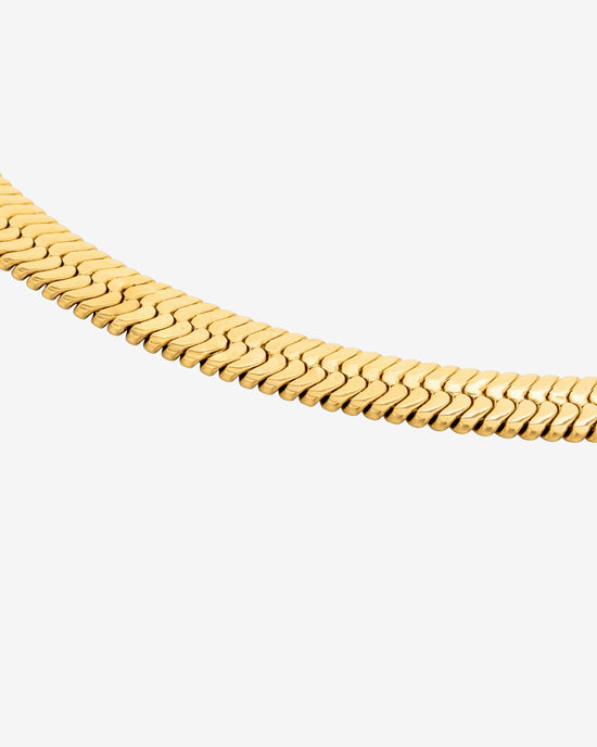 Bold Herringbone Collana Oro