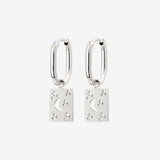 Midnight Lover Oval Hoops Baby Argento