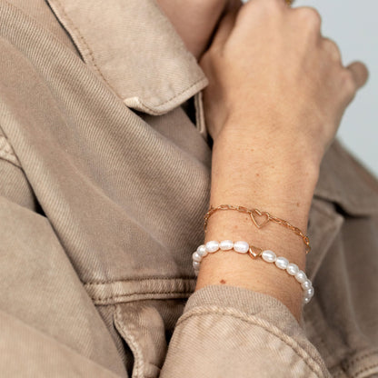 Love me a Pearl Bracciale Oro Rosa