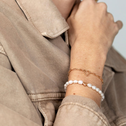 Love me a Pearl Bracciale Oro Rosa