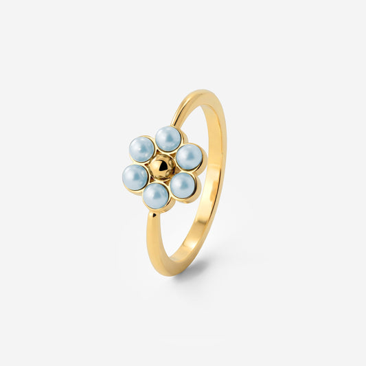 Forever Blue Daisy Anello Oro