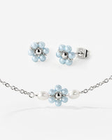 Forever Blue Daisy Bundle Argento
