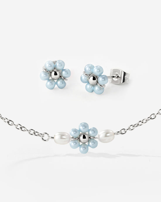 Forever Blue Daisy Bundle Argento