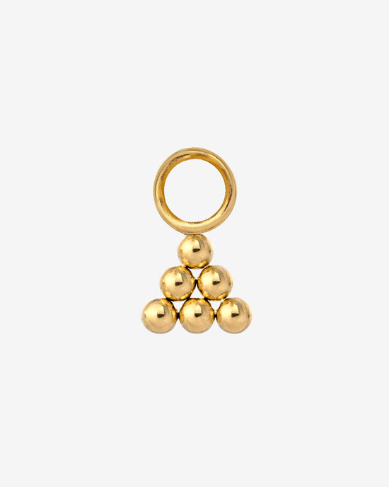 Tiny Beads Twisted Hoop Set Small Oro