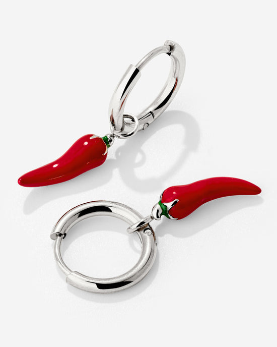 Chili Hoop Set Small Argento