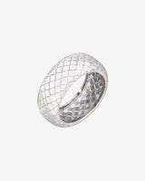 Snake Skin Anello Argento